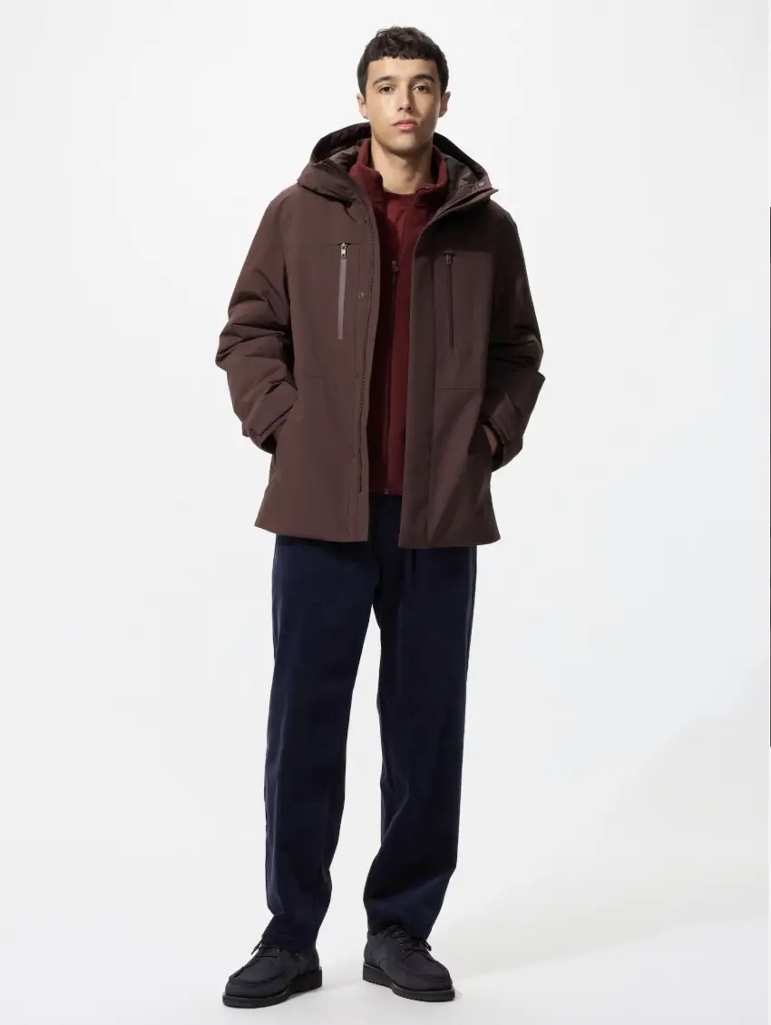 Парка с гибридным пуховым утеплителем