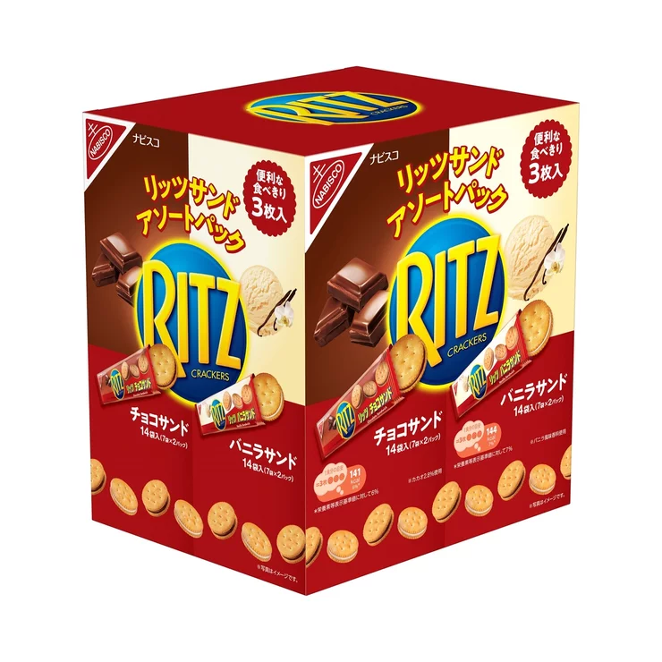 Nabisco Ritz Sandwich Шоколад и Ваниль 187g x 4 шт