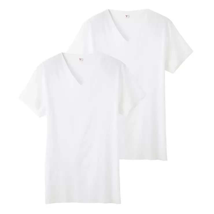 YG Мужская футболка V-neck Cut-off 2 шт
