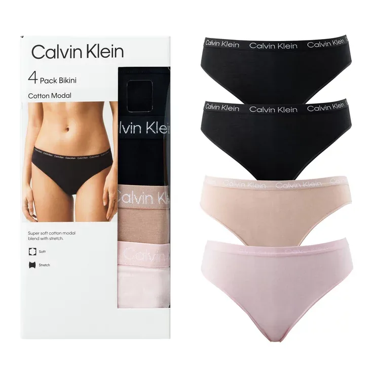 Calvin Klein трусики бикини модальные женские 4 шт
