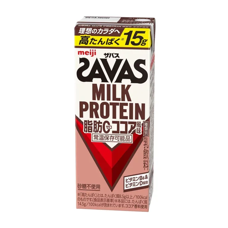 Протеиновый напиток SAVAS Milk Protein со вкусом какао 200 мл x 24 шт