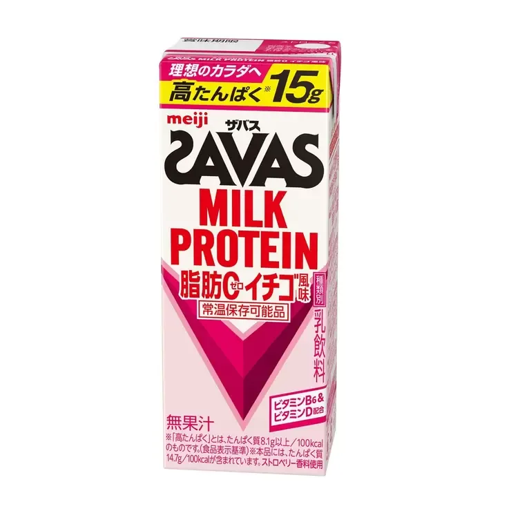 Savas Milk Protein Strawberry 200ml × 24шт