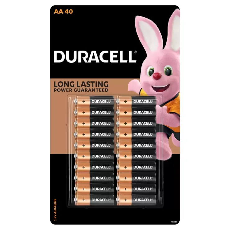 Duracell Щелочные батарейки AA 40 шт.