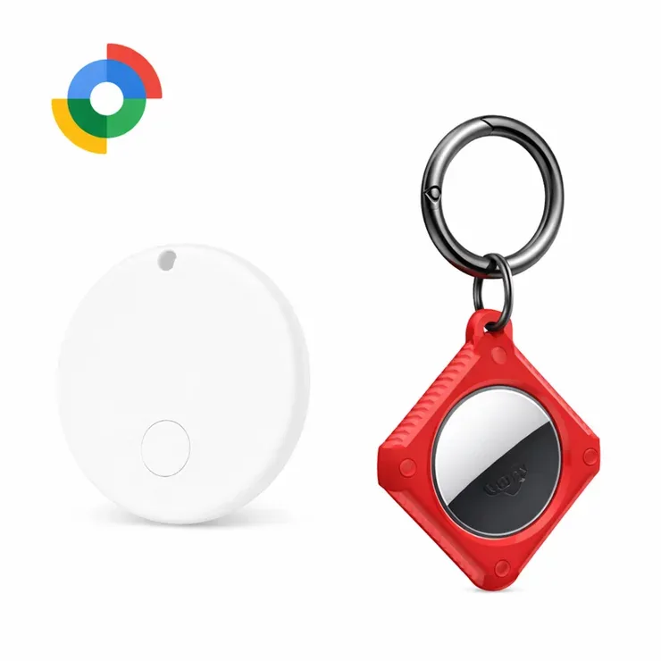 Силиконовый брелок для ключей красный Local Tag for Android
