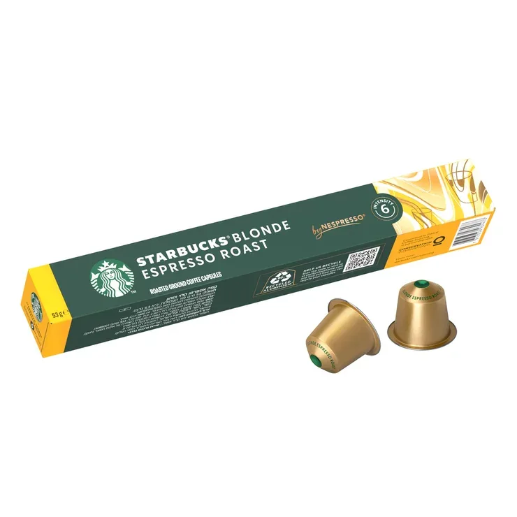 Starbucks капсулы Nespresso совместимые Blonde Espresso Roast 10 шт