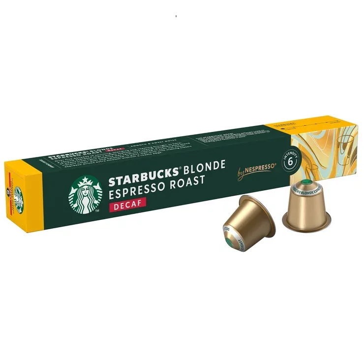 Капсулы Starbucks совместимые с Nespresso без кофеина светлая обжарка 10 шт