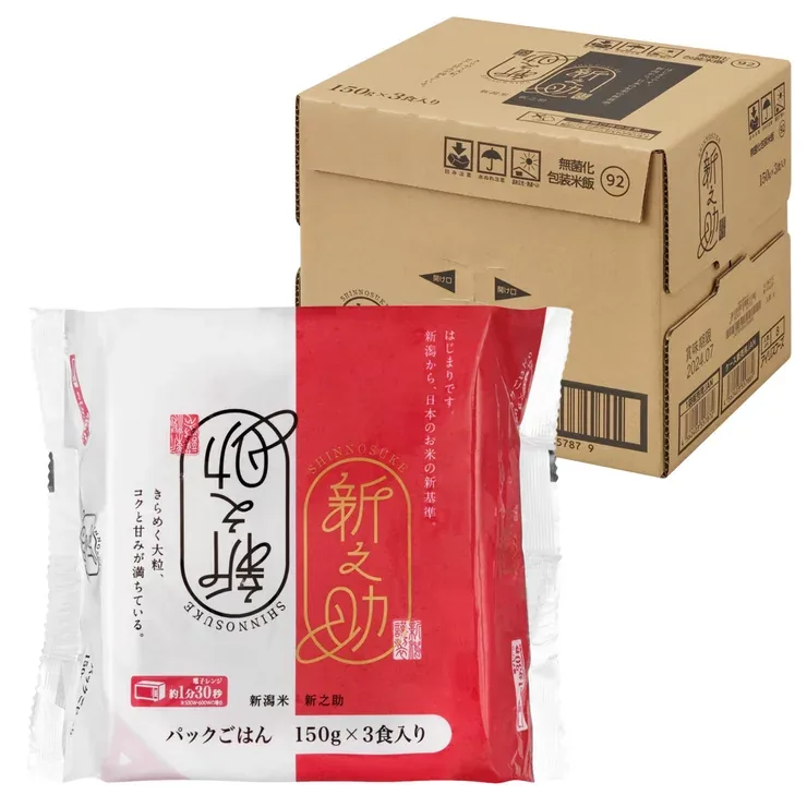 Рис Шиносукэ из префектуры Ниигата, паковка 150g x 24 шт