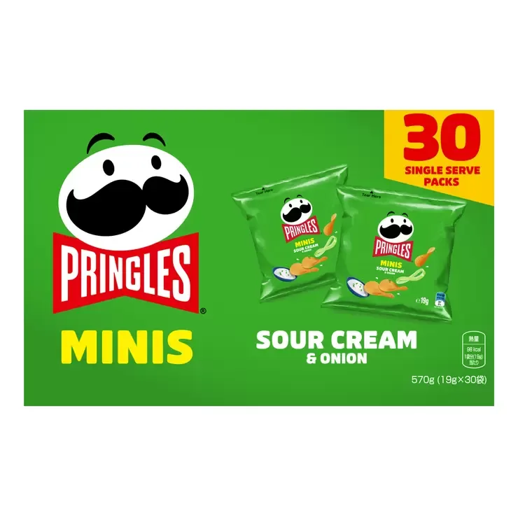 Pringles Минивафли Сметана и лук 19g × 30 шт