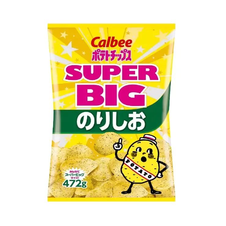 Calbee Картофельные чипсы со вкусом нори и соли 472g