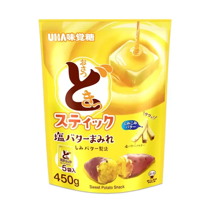 UHA осацу докки палочки со вкусом соли и сливочного масла 90г х 5 шт